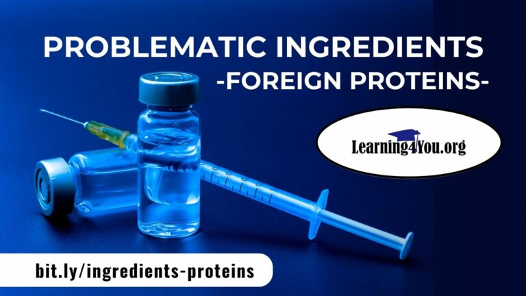 problematic ingredients - foreign proteins
